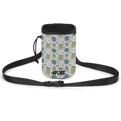 Blue - Pug Treat Training Pouch | Portable Bait Bag with Waist Clip