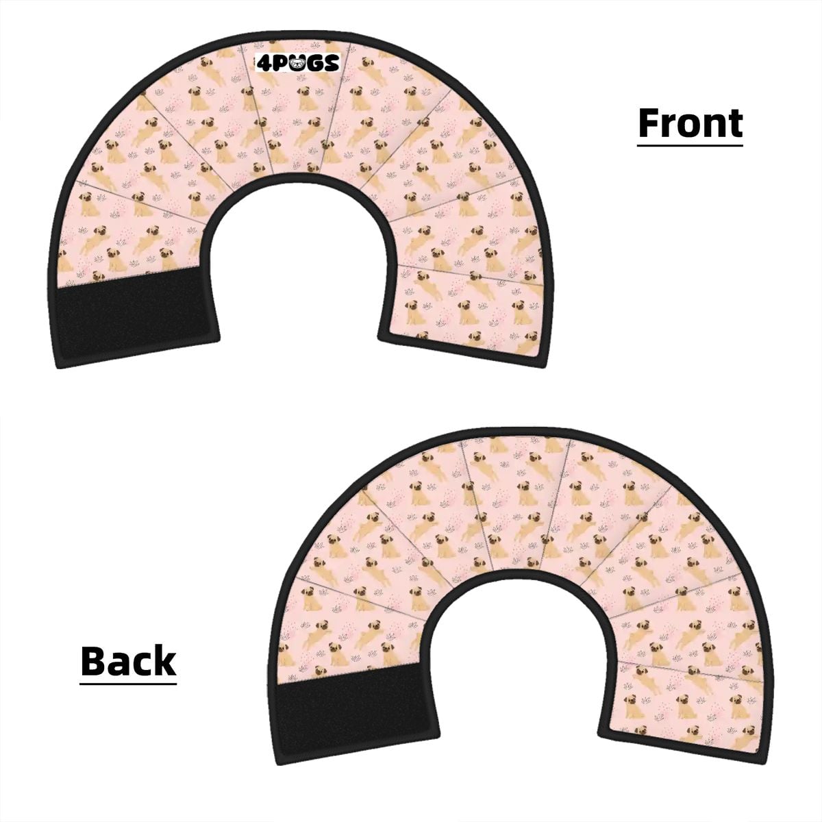 Maxy - Elizabethan Cone Collar Pug Fit