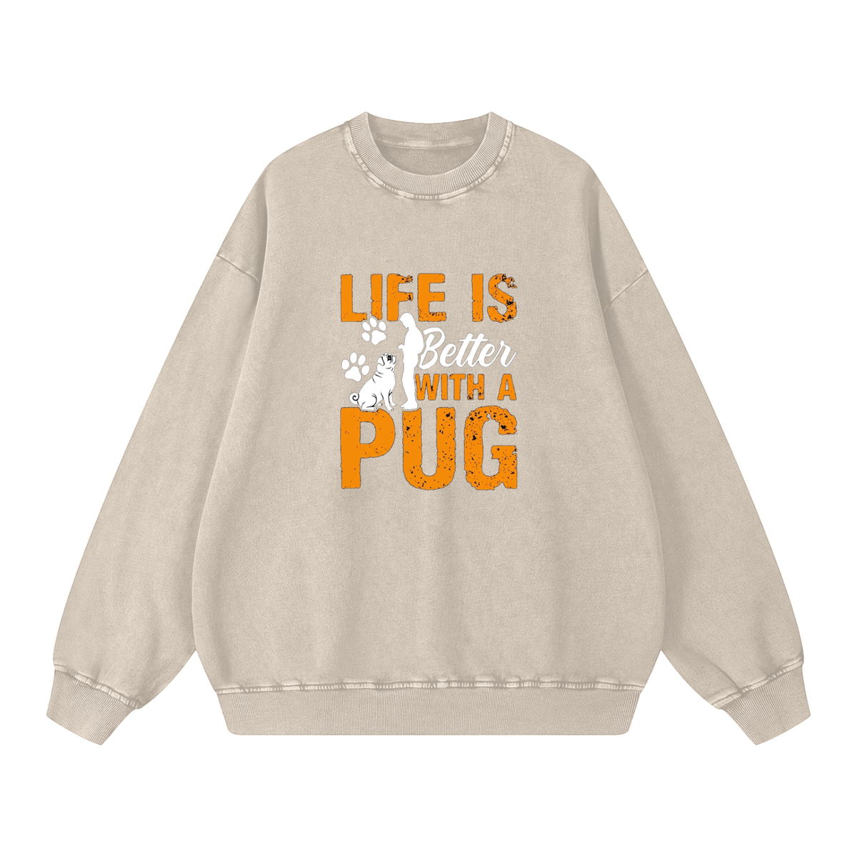 Bruno - Snow Washed Oversized Sweatshirt