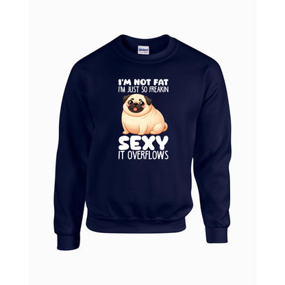 Teddy - Unisex Cotton Sweater for Pug Lovers