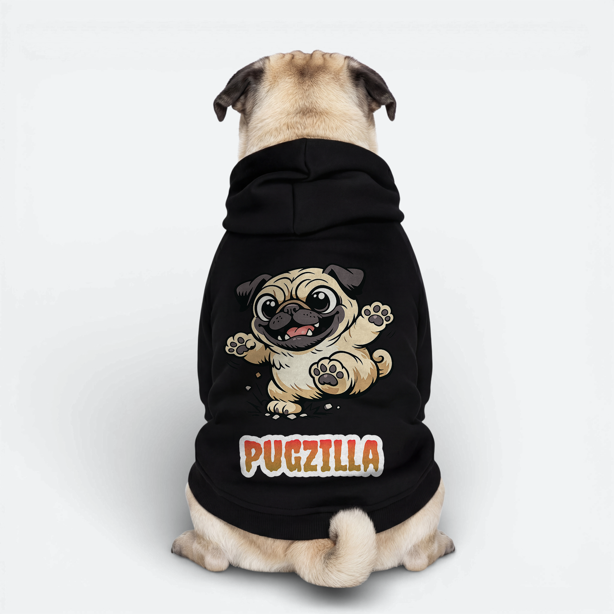 Eclipse - Pug Cotton Hoodie