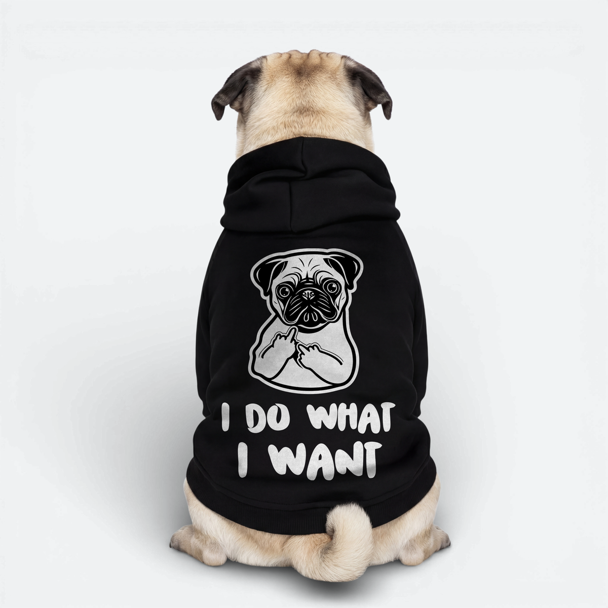 Goose - Pug Cotton Hoodie
