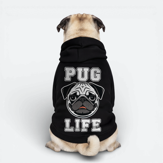 Belle - Pug Cotton Hoodie