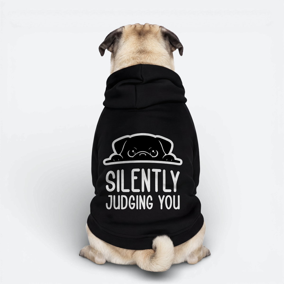 Everett - Pug Cotton Hoodie