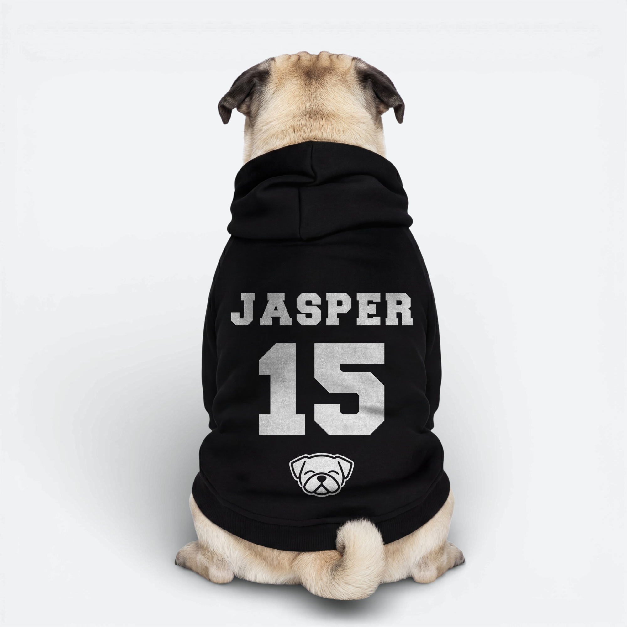 Jasper - Personalized Pug Cotton Hoodie