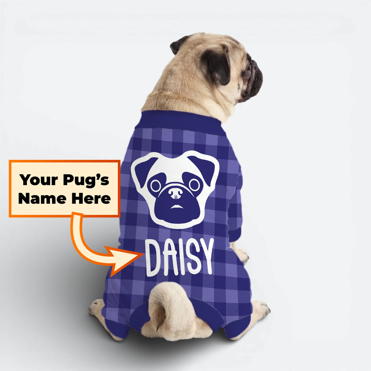 Oliver - Personalized Pug Pajamas