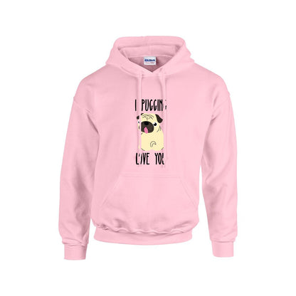 Luna - Pug Lover Hoodie – Essential Unisex Cotton Sweatshirt
