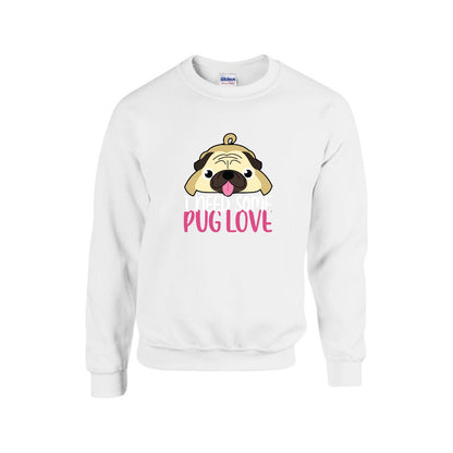 Storm - Unisex Cotton Sweater for Pug Lovers