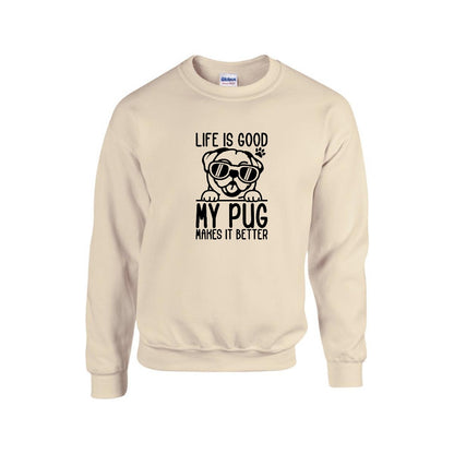 Buttercup - Unisex Cotton Sweater for Pug Lovers