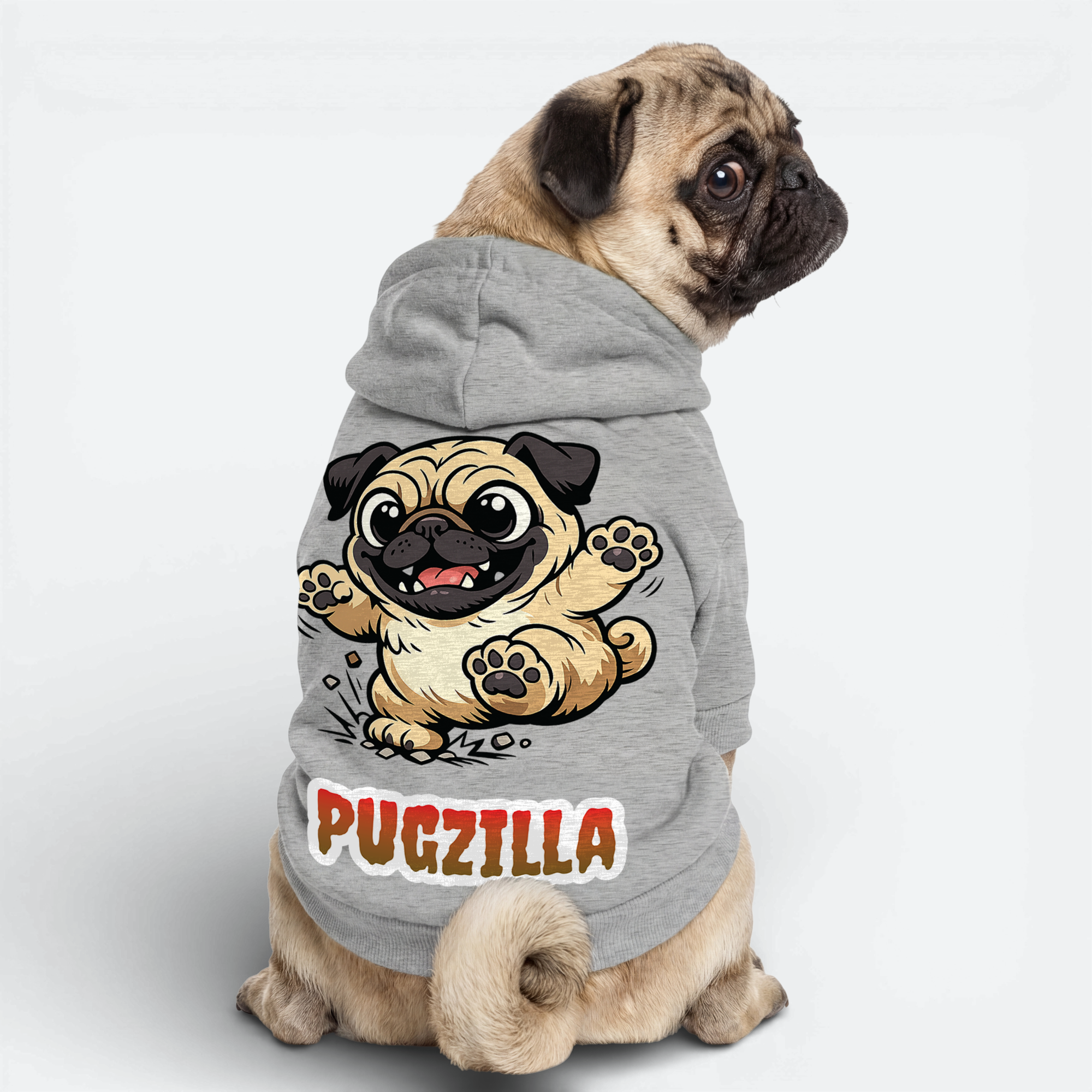 Eclipse - Pug Cotton Hoodie