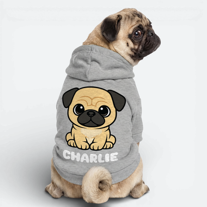 Cherry - Personalized Pug Cotton Hoodie