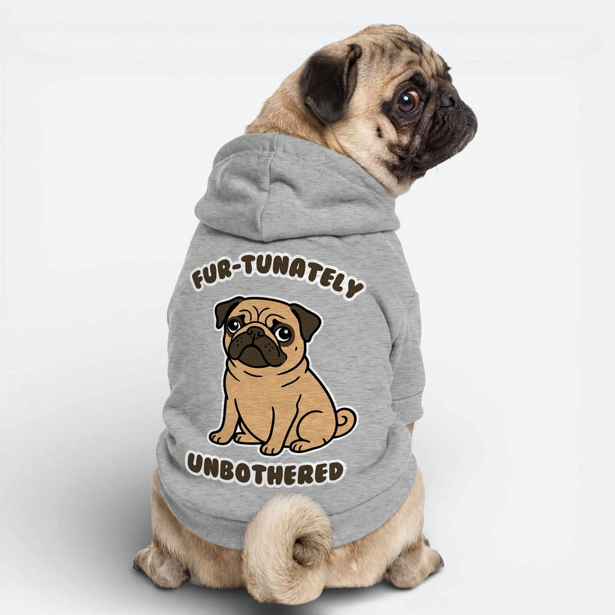 Lottie - Pug Cotton Hoodie