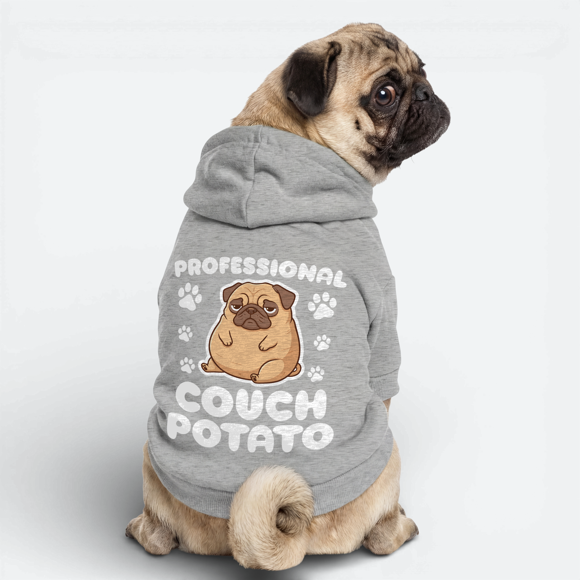 Blake - Pug Cotton Hoodie
