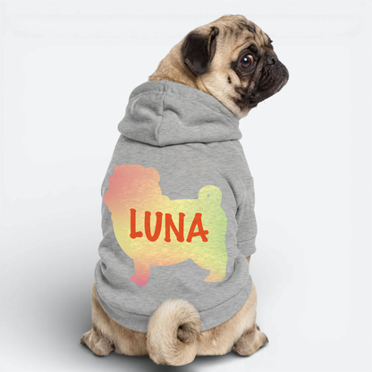 Zoe - Personalized Pug Cotton Hoodie