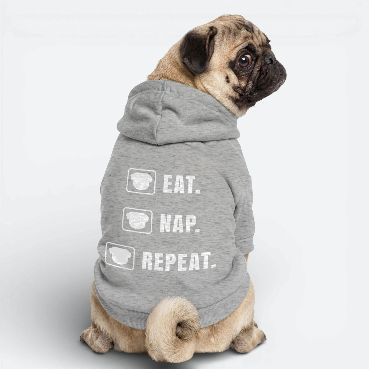 Layla - Pug Cotton Hoodie