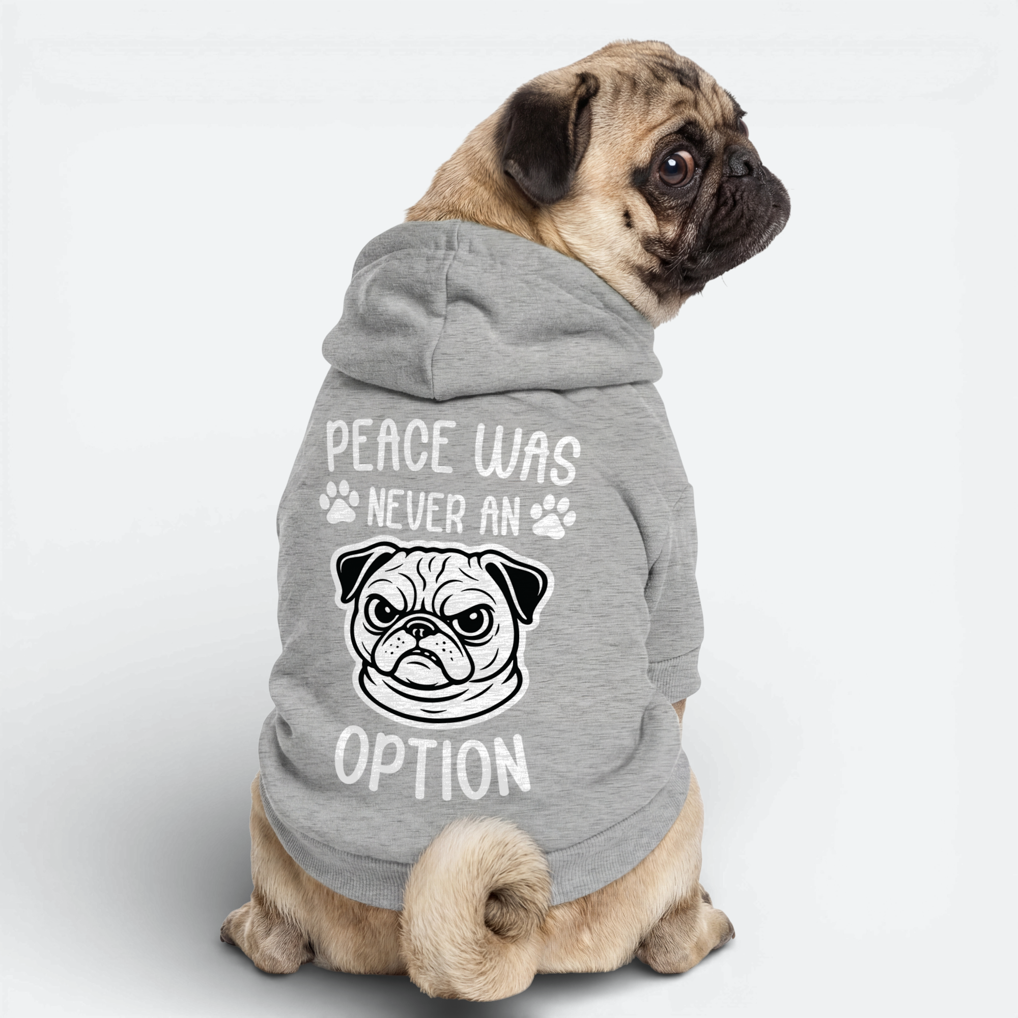 Cinder - Pug Cotton Hoodie
