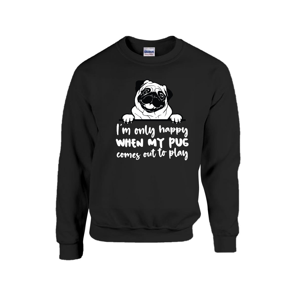 Max - Unisex Cotton Sweater for Pug Lovers