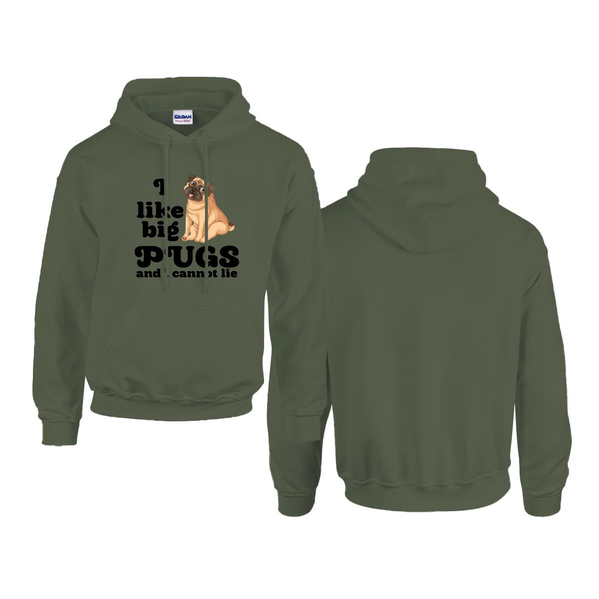 Milo  - Pug Lover Hoodie – Essential Unisex Cotton Sweatshirt