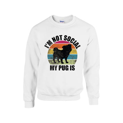 Zuko - Unisex Cotton Sweater for Pug Lovers