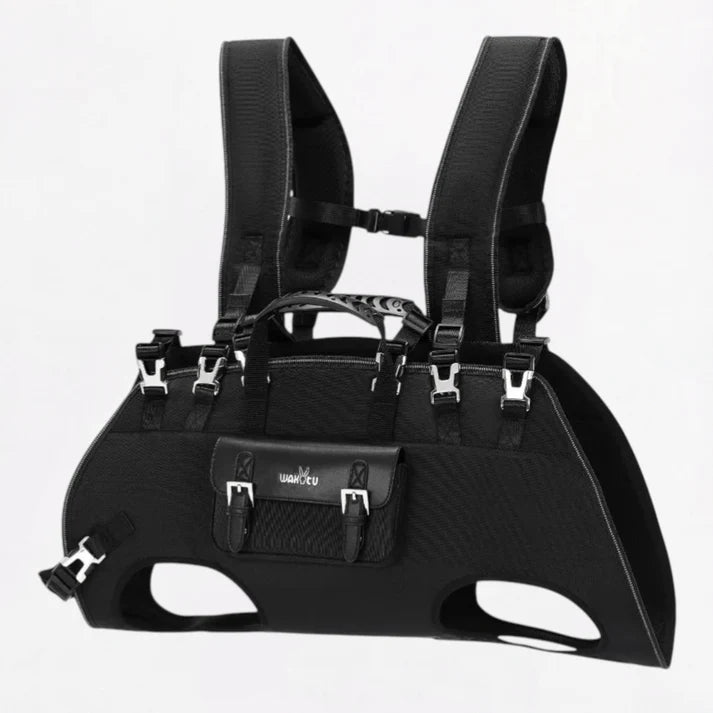 LiftEase Pug Backpack Carrier - Adjustable Support Harness Dog Carrier