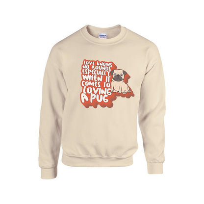Atlas - Unisex Cotton Sweater for Pug Lovers