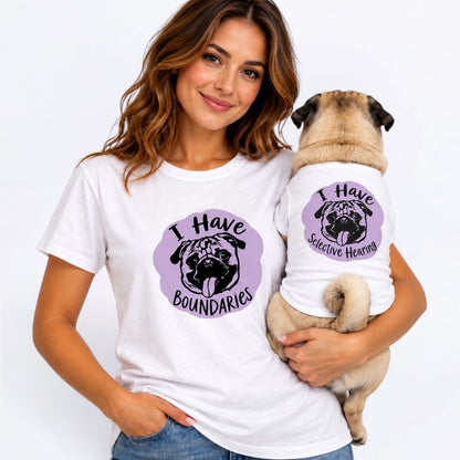 Sugar - Matching Dog T-Shirt | Breathable Pug Tee 