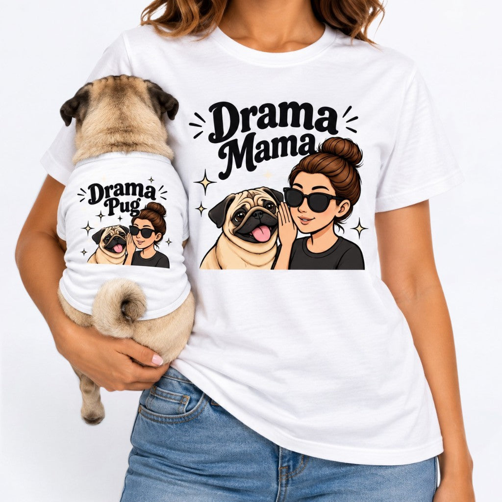 Daisy - Matching Dog T-Shirt | Breathable Pug Tee 