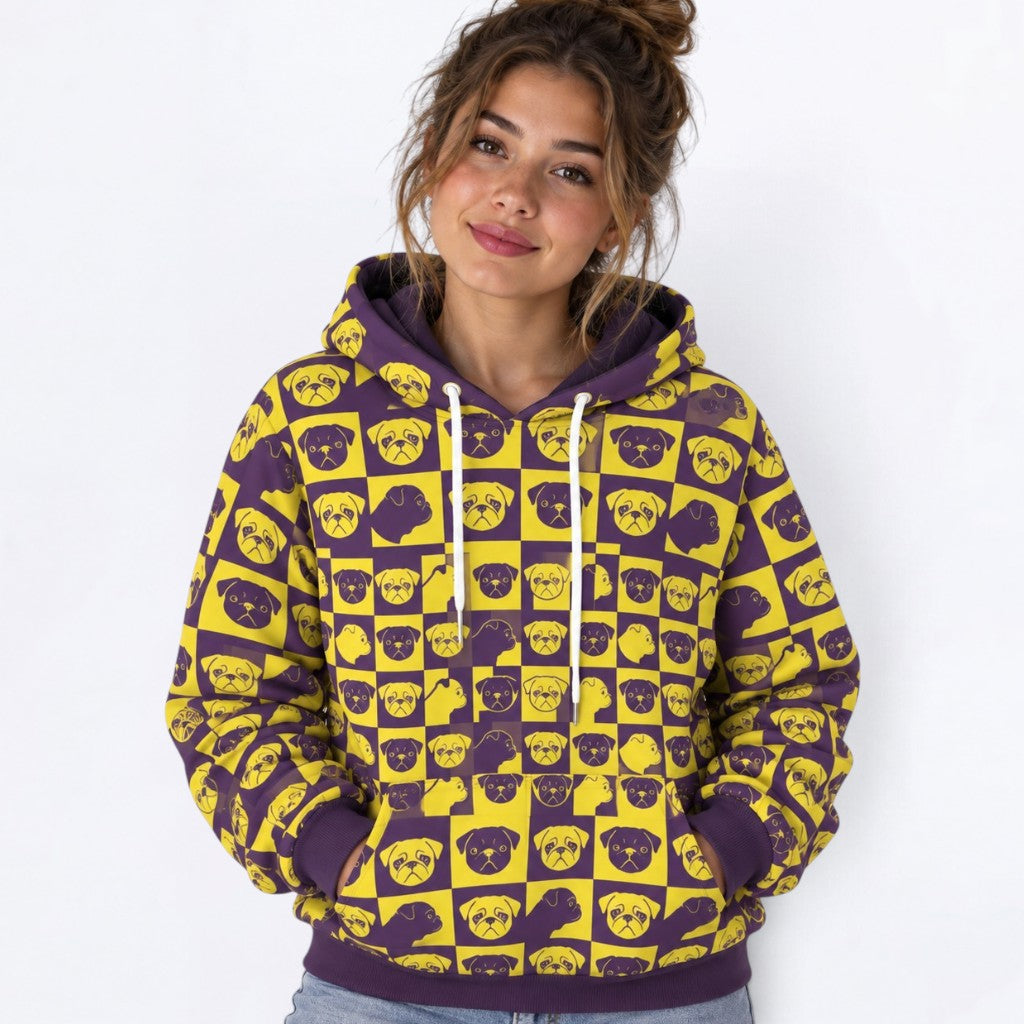 Hugo - Matching Dog & Owner Hoodie Set – All-Over Print human Sweatshirt