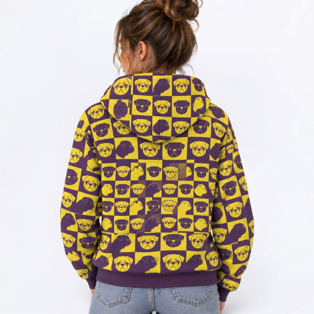 Hugo - Matching Dog & Owner Hoodie Set – All-Over Print human Sweatshirt