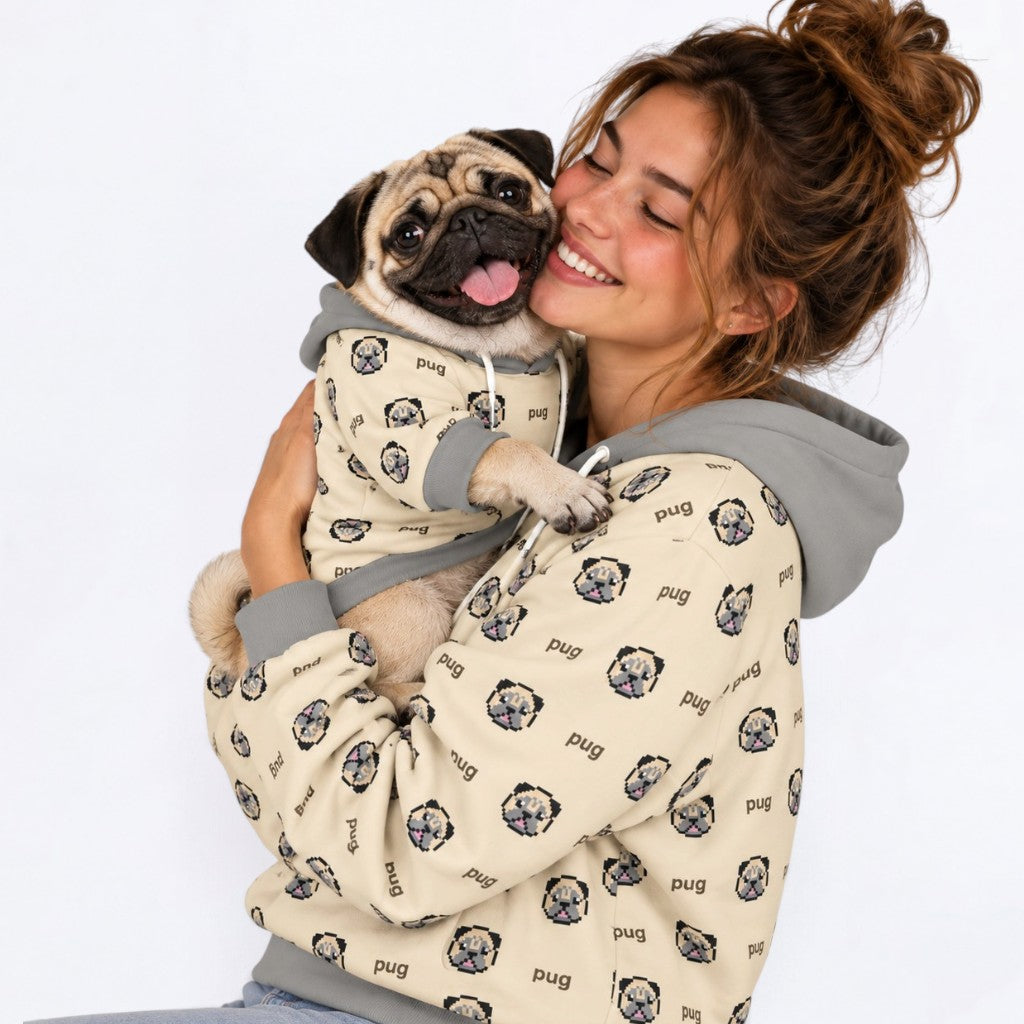 Olive - Matching Dog & Owner Hoodie Set – All-Over Print human Sweatshirt