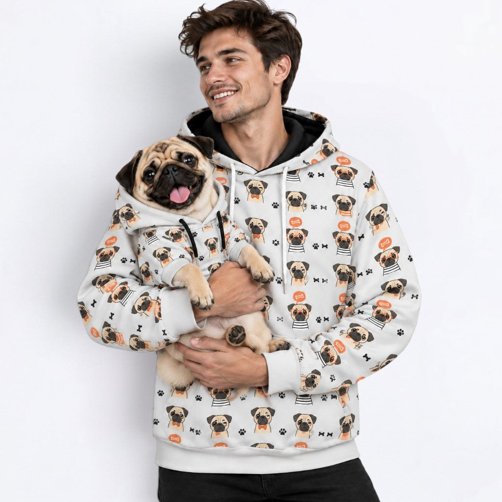 Teddy - Matching Dog & Owner Hoodie Set – All-Over Print human Sweatshirt