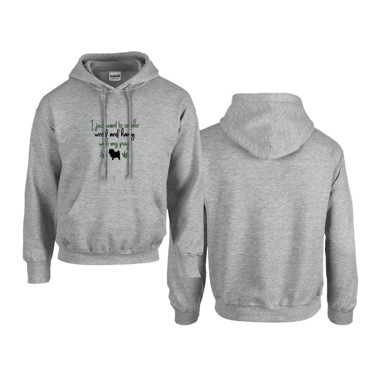 Percey  - Pug Lover Hoodie – Essential Unisex Cotton Sweatshirt