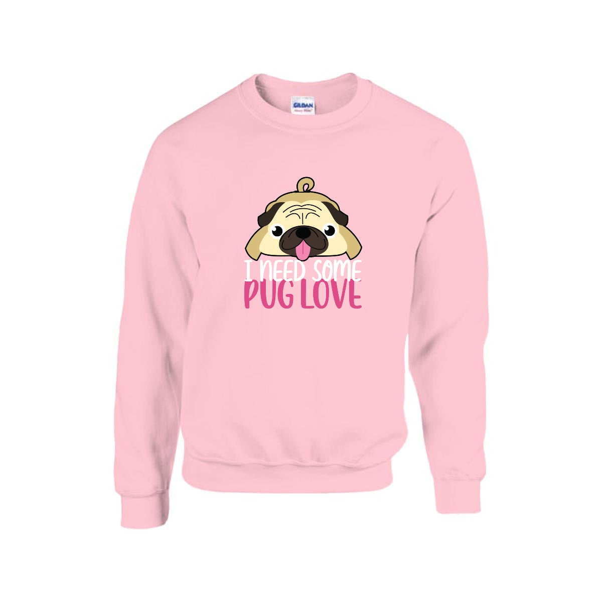 Storm - Unisex Cotton Sweater for Pug Lovers