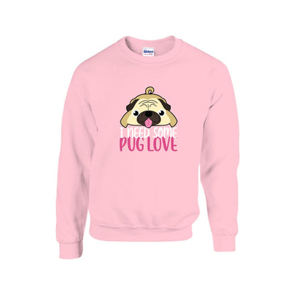 Storm - Unisex Cotton Sweater for Pug Lovers