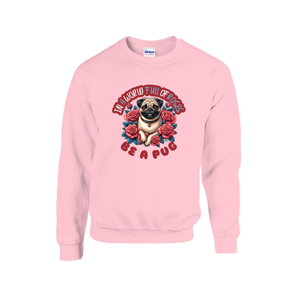 Duke - Unisex Cotton Sweater for Pug Lovers