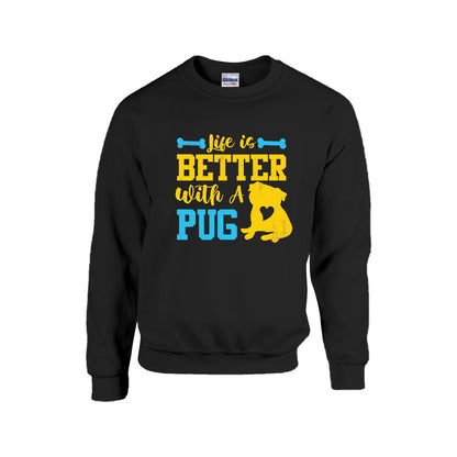 Lola - Unisex Cotton Sweater for Pug Lovers