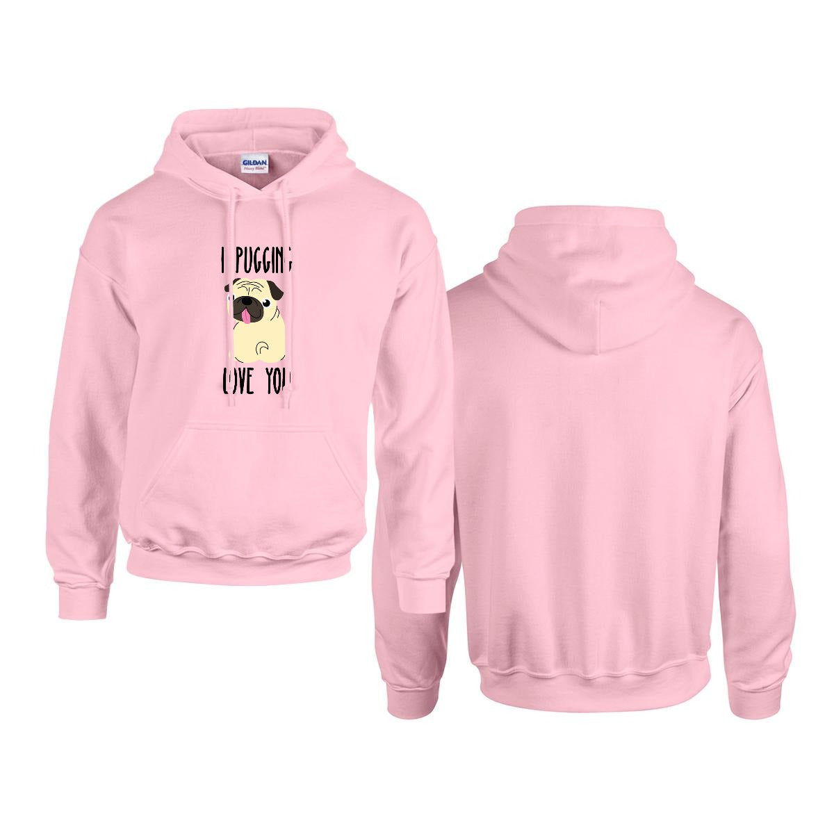 Luna - Pug Lover Hoodie – Essential Unisex Cotton Sweatshirt