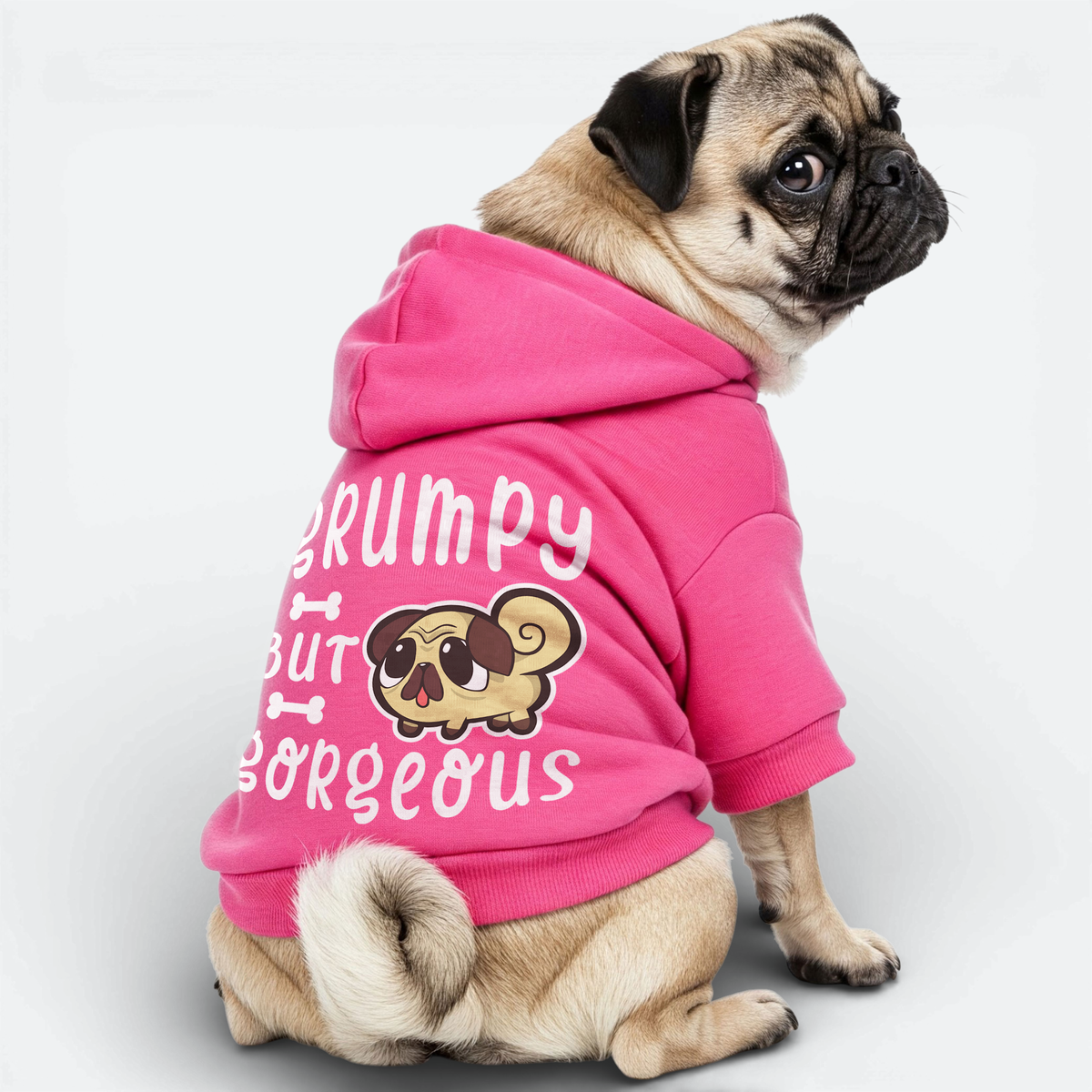 Eli - Pug Cotton Hoodie