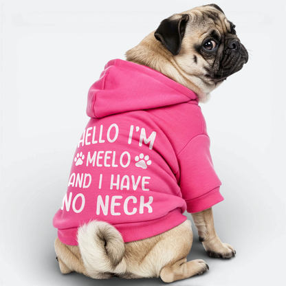 Mia - Personalized Pug Cotton Hoodie