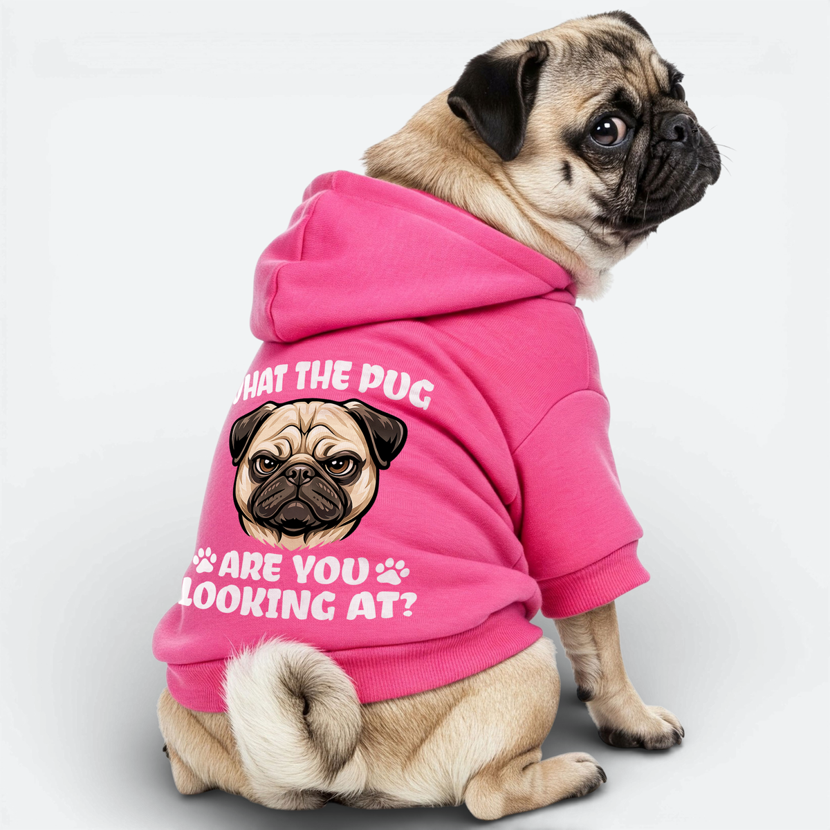 Kandy - Pug Cotton Hoodie