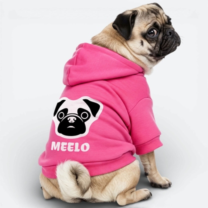Ace - Personalized Pug Cotton Hoodie