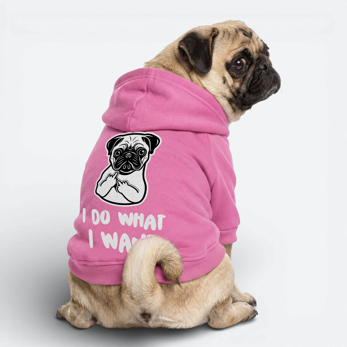 Goose - Pug Cotton Hoodie