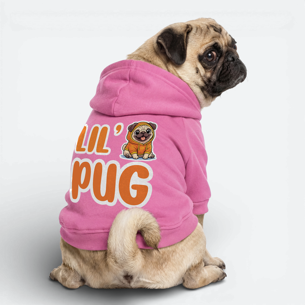 Angel - Pug Cotton Hoodie