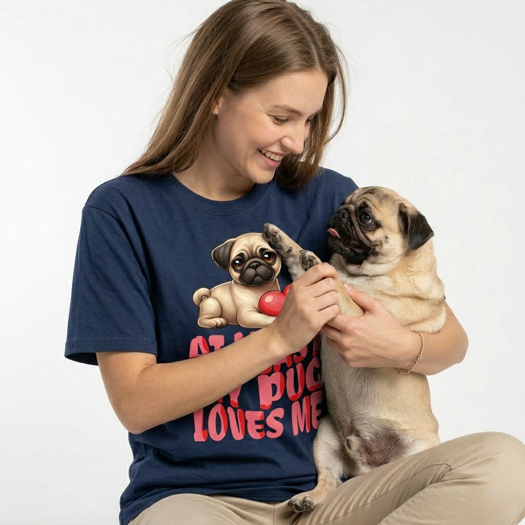 Willow - Unisex Pug T-Shirt – Premium Cotton Dog Lover Tee
