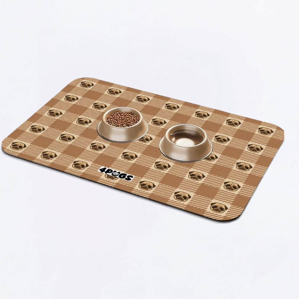 Lola  - Premium Leather Dog Food Mat