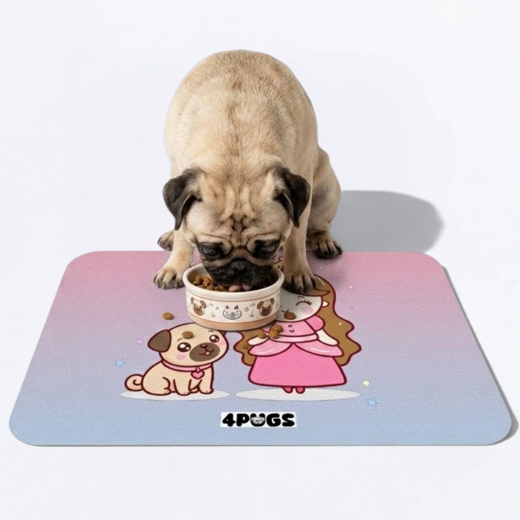 Cupcake - Premium Leather Dog Food Mat