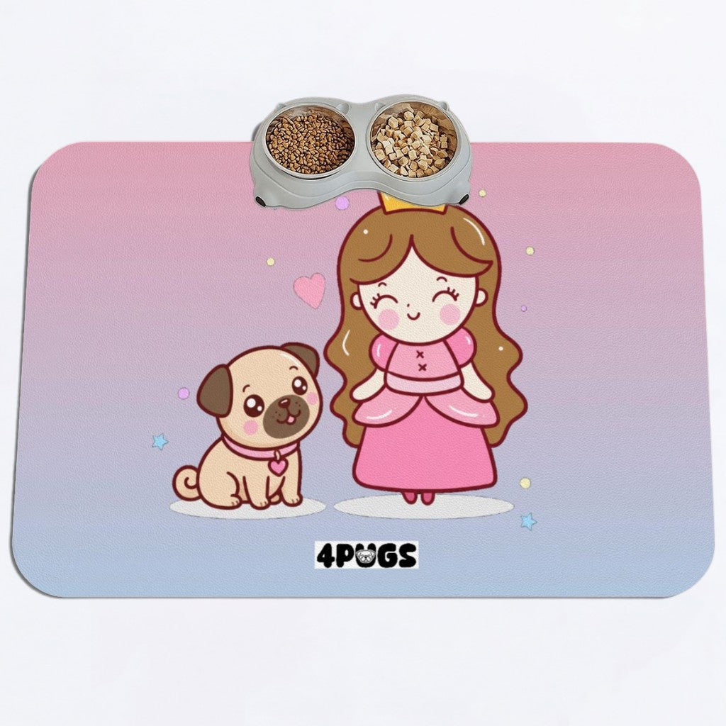 Cupcake - Premium Leather Dog Food Mat