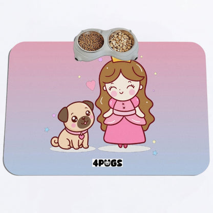 Cupcake - Premium Leather Dog Food Mat