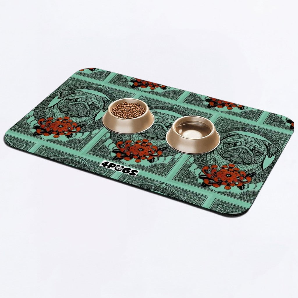 Milo  - Premium Leather Dog Food Mat
