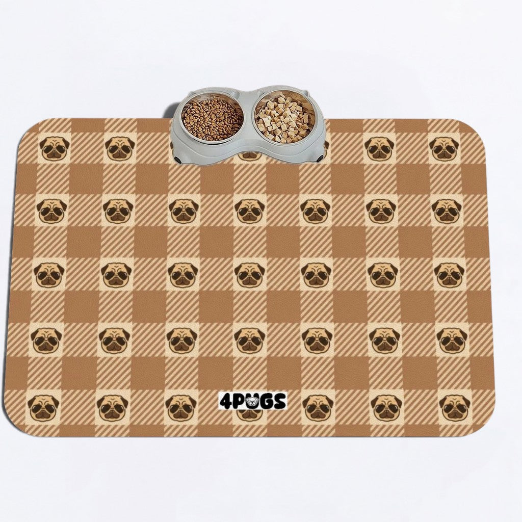 Lola  - Premium Leather Dog Food Mat